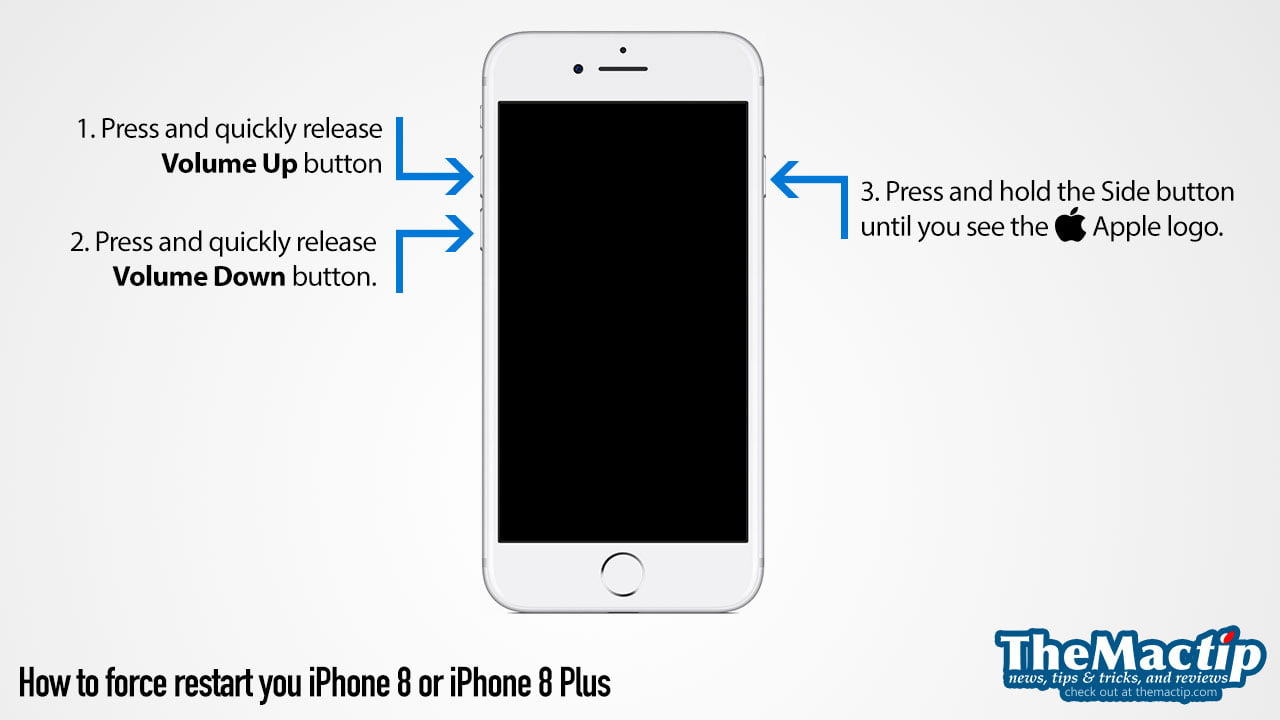 How to force restart iPhone 8 or iPhone 8 Plus