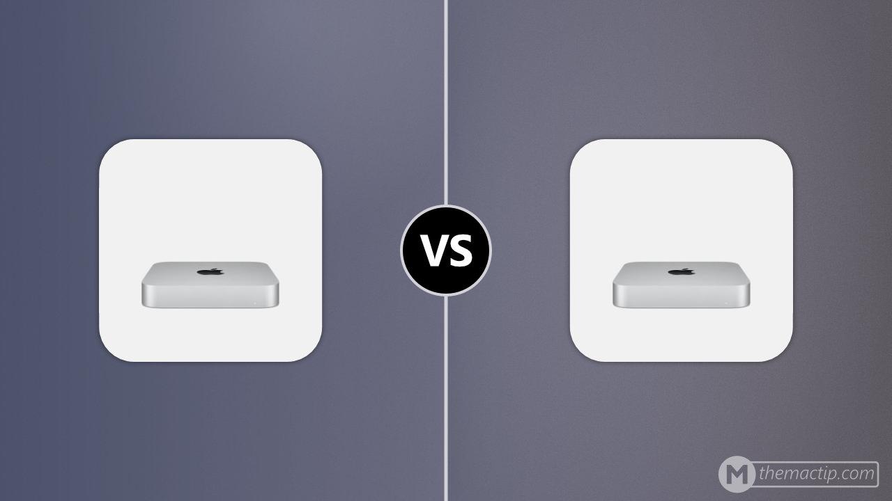 M2 Mac mini vs. M1 Mac mini