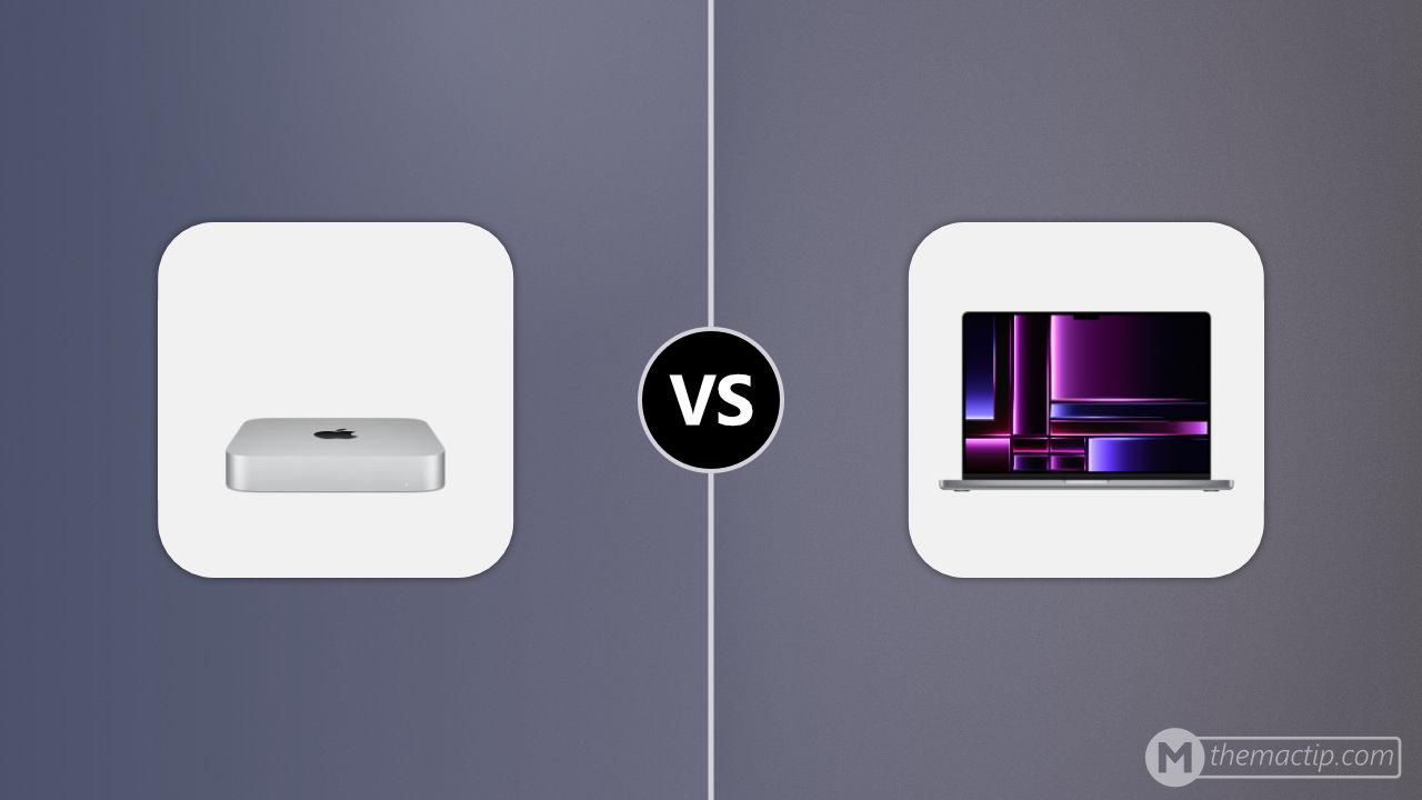 M2 Mac mini vs. M2 MacBook Pro 16”