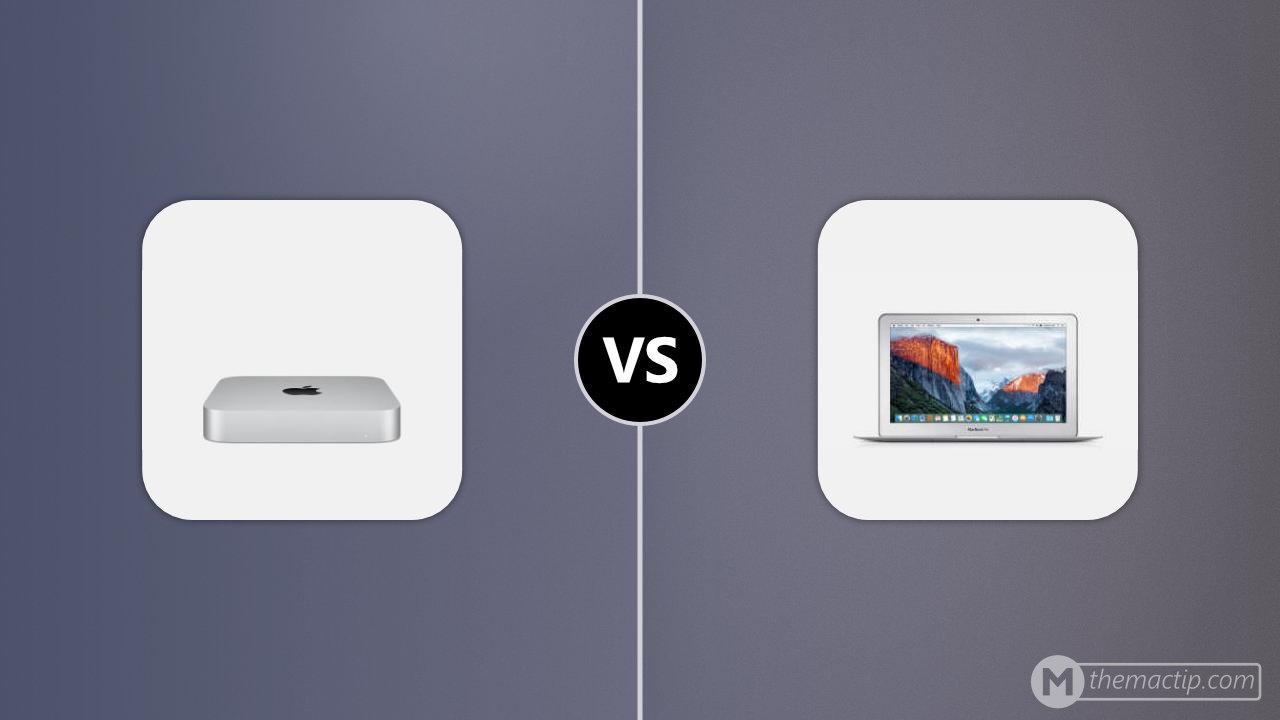 M1 Mac mini vs. MacBook Air 11” 2015