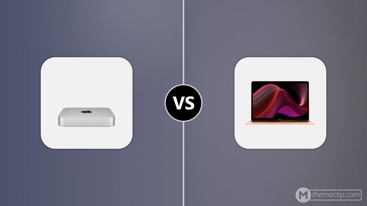 Apple Mac mini (M1, 2020) vs. MacBook Air (Intel, 2020)