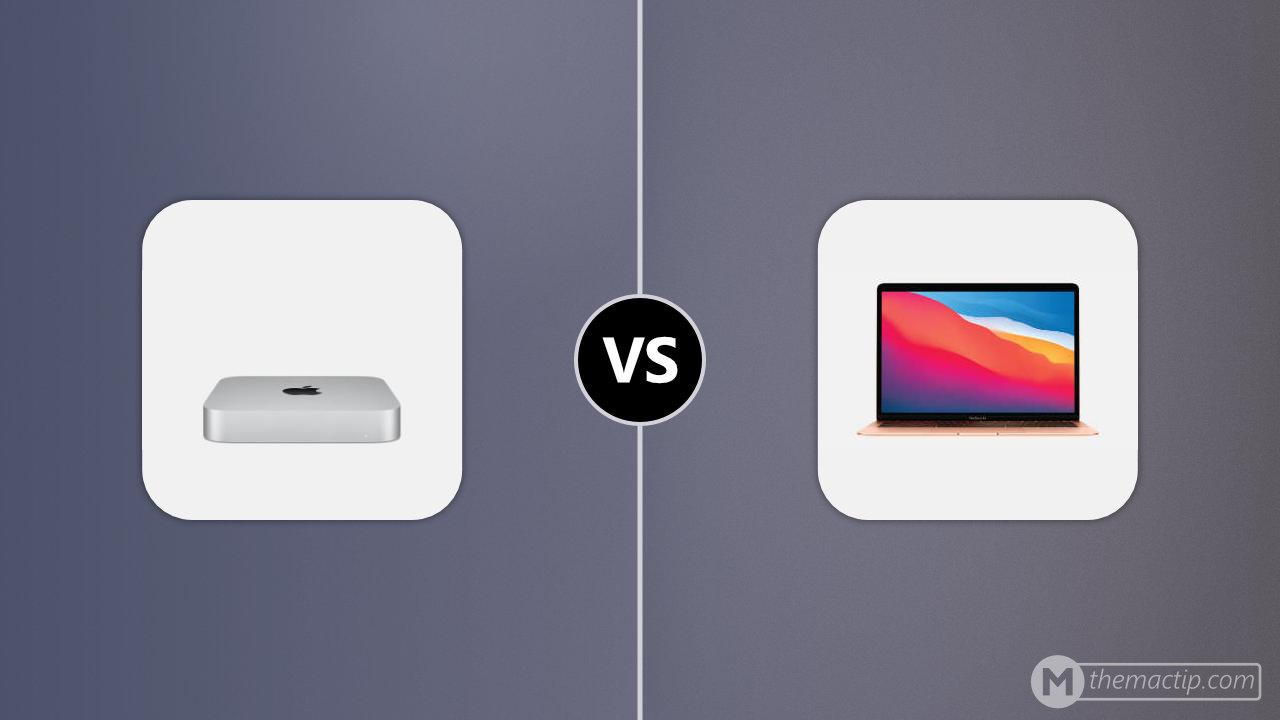 Apple Mac mini (M1, 2020) vs. MacBook Air (M1, 2020)