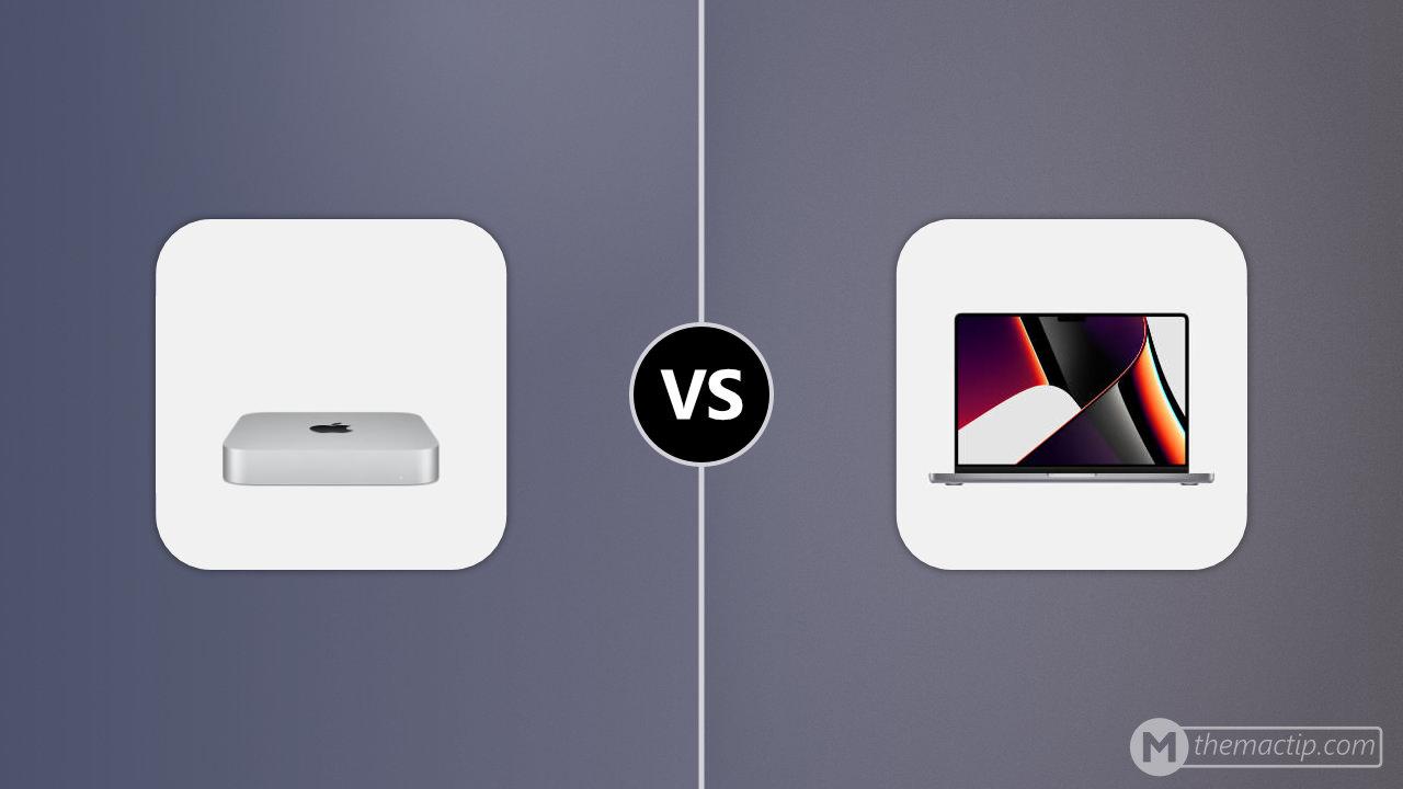 M1 Mac mini vs. M1 MacBook Pro 14”