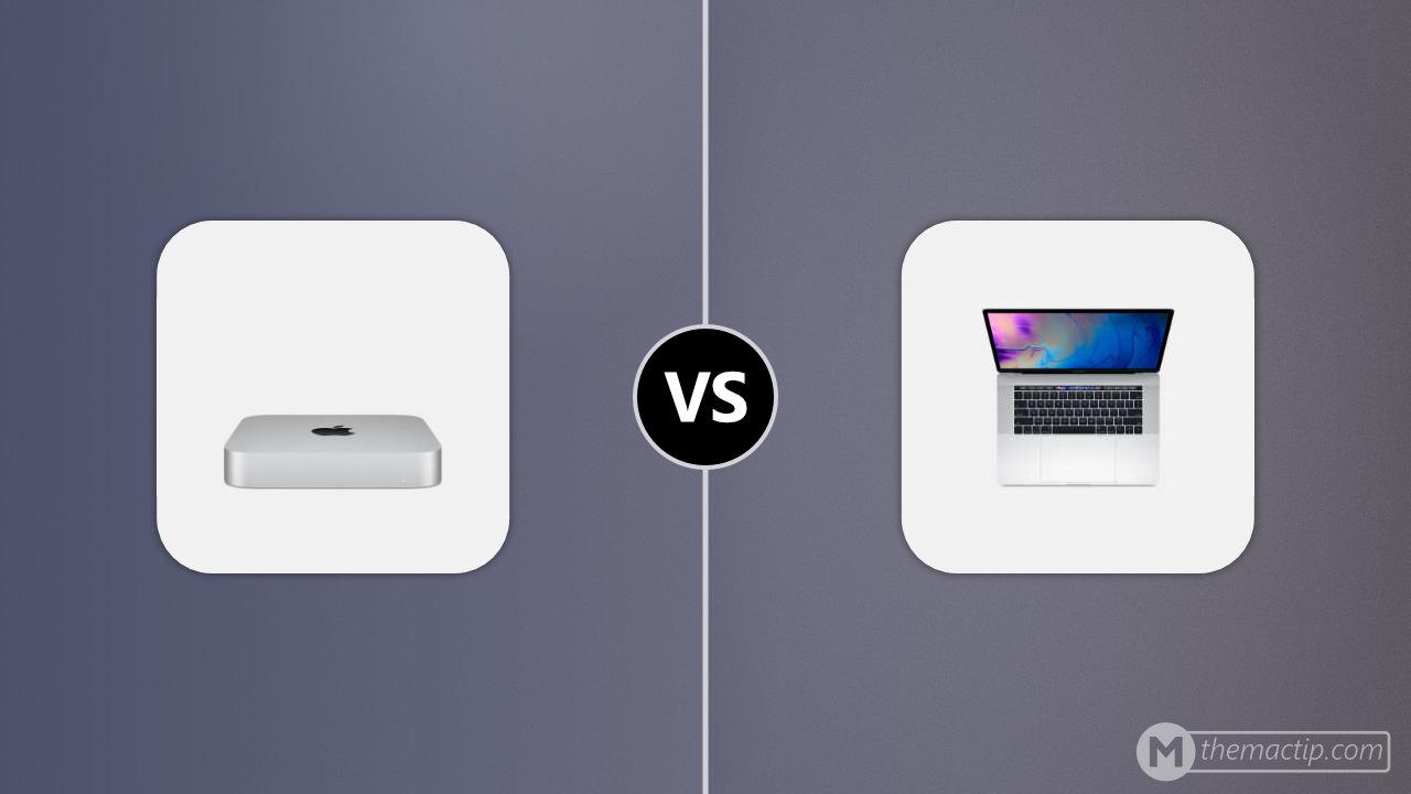 M1 Mac mini vs. MacBook Pro 15” (2018)