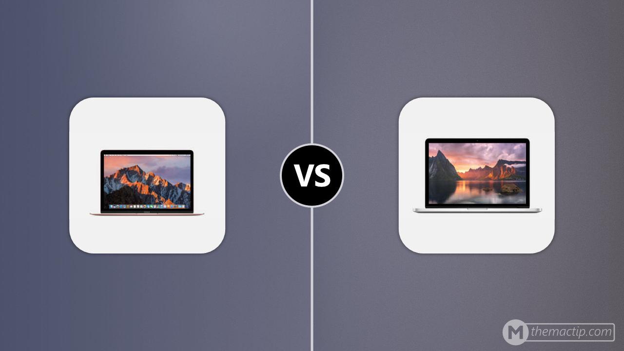 MacBook 12” 2016 vs. 2015 MacBook Pro 13 Retina
