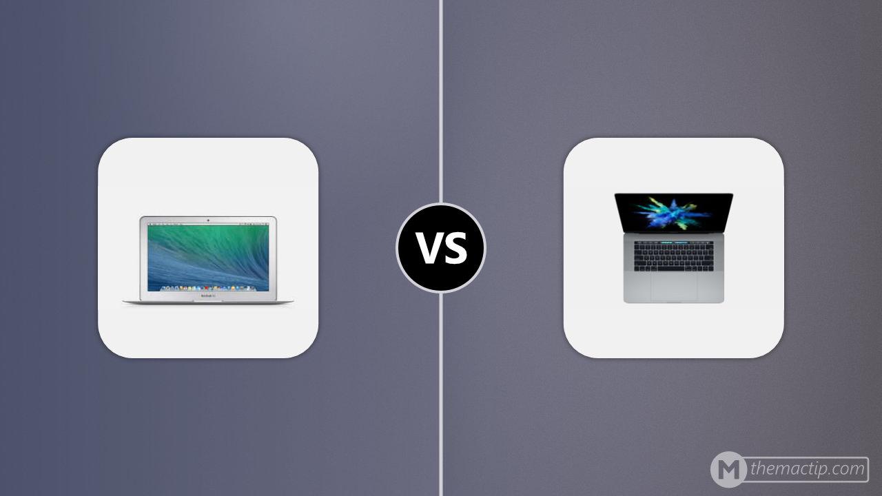 MacBook Air 11” 2013 vs. MacBook Pro 15” (2016)