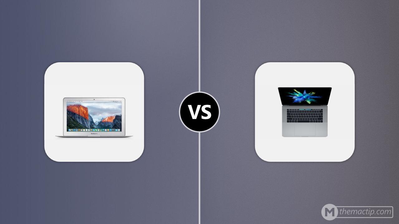 MacBook Air 11” 2015 vs. MacBook Pro 15” (2016)