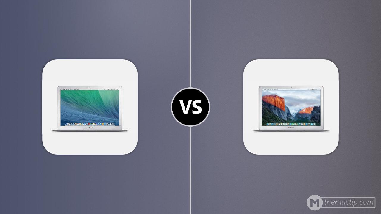 MacBook Air 13” 2013 vs. MacBook Air 13” 2015