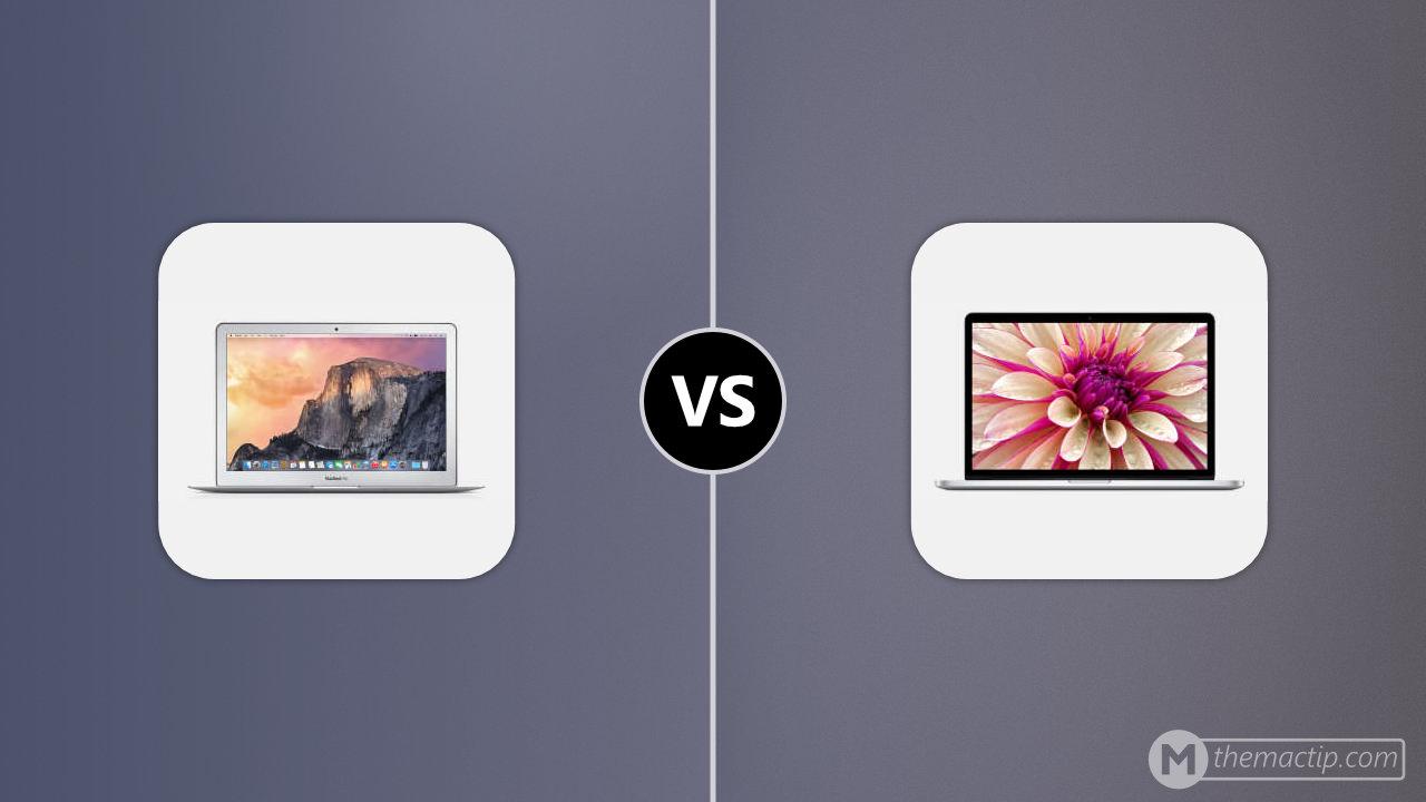 MacBook Air 13” 2014 vs. MacBook Pro 15” Retina (2015)