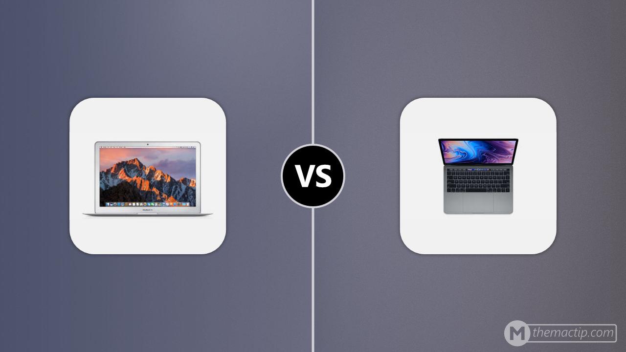 MacBook Air 13” 2017 vs. 2018 MacBook Pro 13 (4TB3)