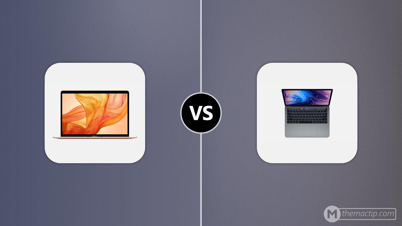 MacBook Air 13” 2018 vs. 2018 MacBook Pro 13 (4TB3)