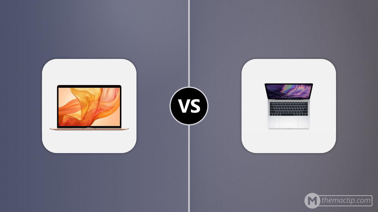 MacBook Air 13” 2018 vs. 2019 MacBook Pro 13 (2TB3)