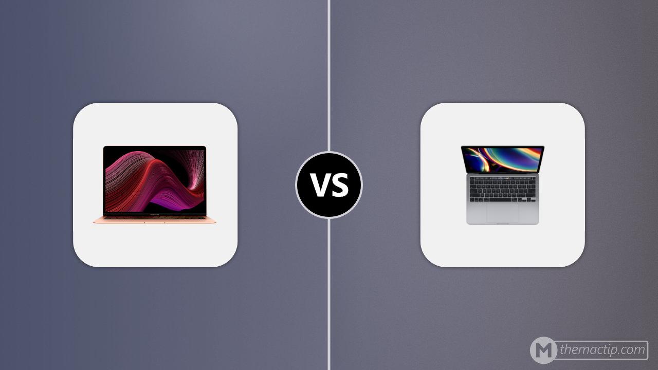Intel MacBook Air vs. 2020 MacBook Pro 13 (4TB3)