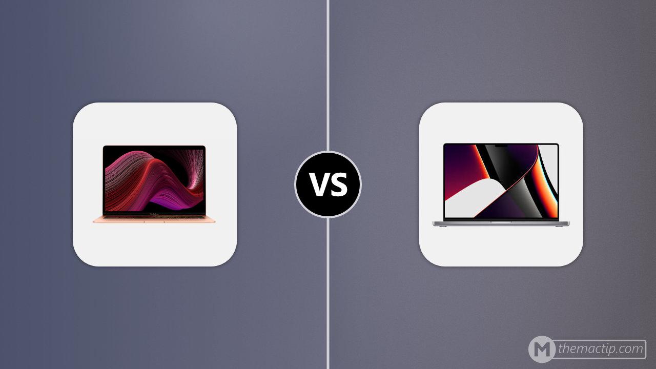 Intel MacBook Air vs. M1 MacBook Pro 16”