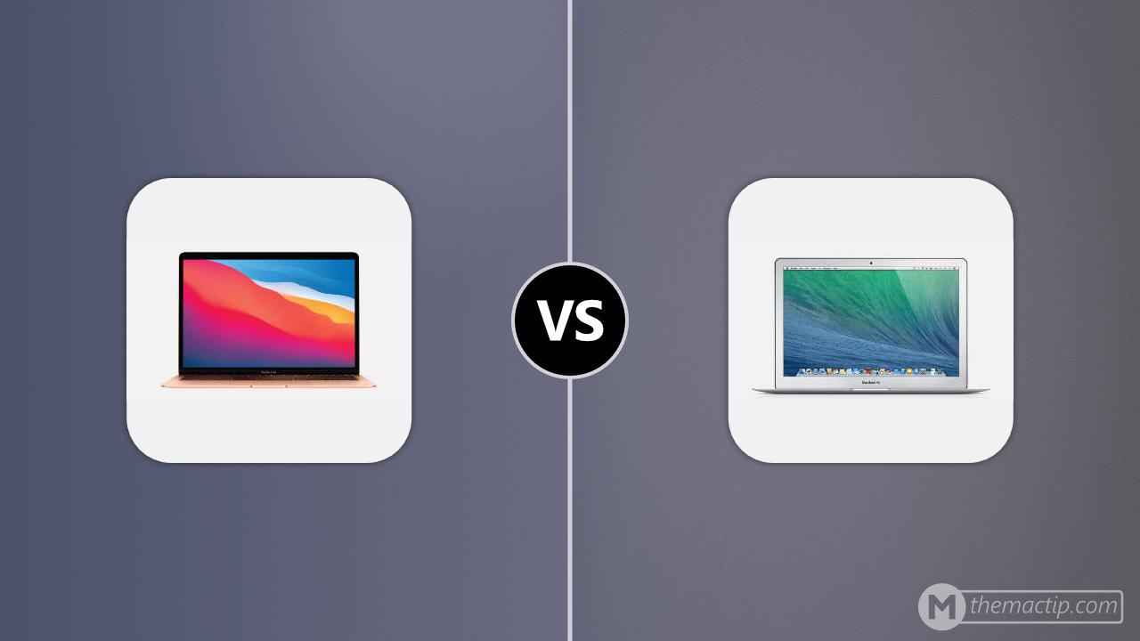 MacBook Air (M1, 2020) vs. MacBook Air 13” 2013
