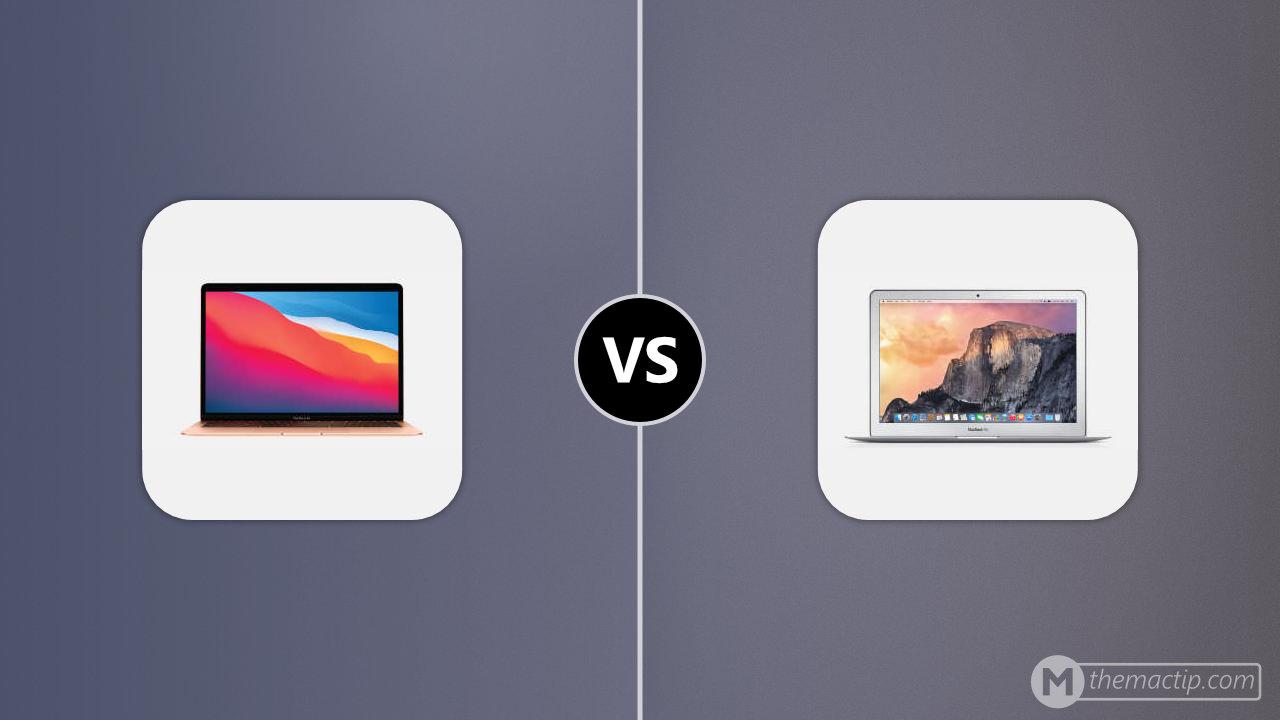 MacBook Air (M1, 2020) vs. MacBook Air 13” 2014