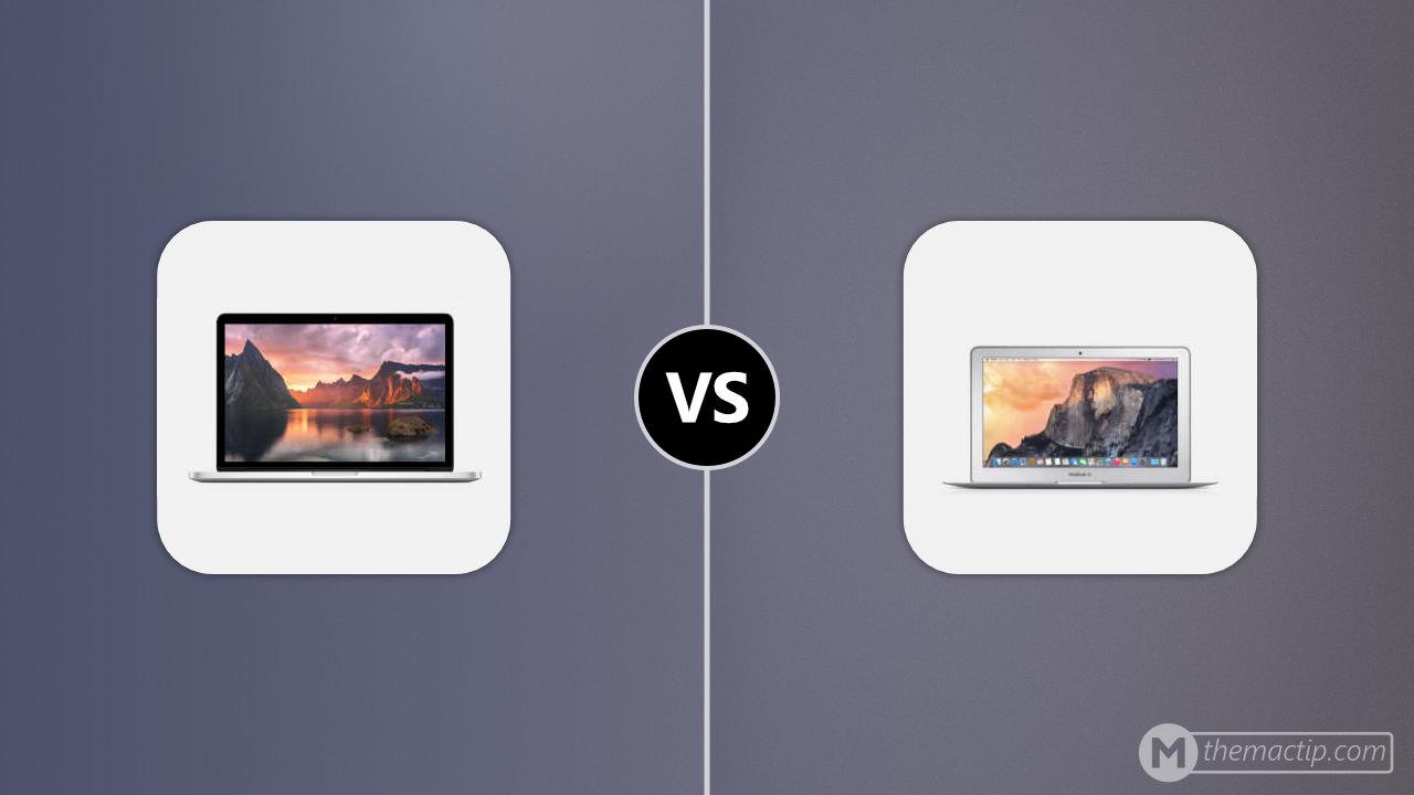 MacBook Pro 13” Retina (2015) vs. MacBook Air 11” 2014