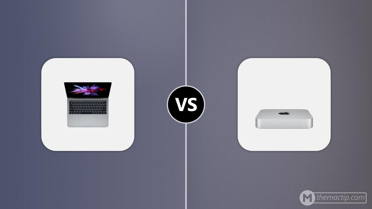 MacBook Pro 13” (2016, 2 Thunderbolt 3) vs. Apple Mac mini (M1, 2020)