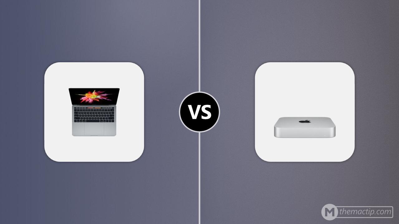 2016 MacBook Pro 13 (4TB3) vs. M1 Mac mini