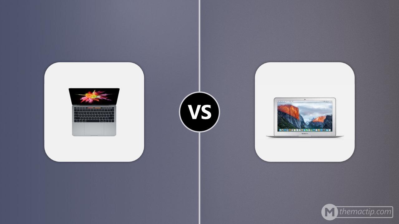 MacBook Pro 13” (2016, 4 Thunderbolt 3) vs. MacBook Air 11” 2015