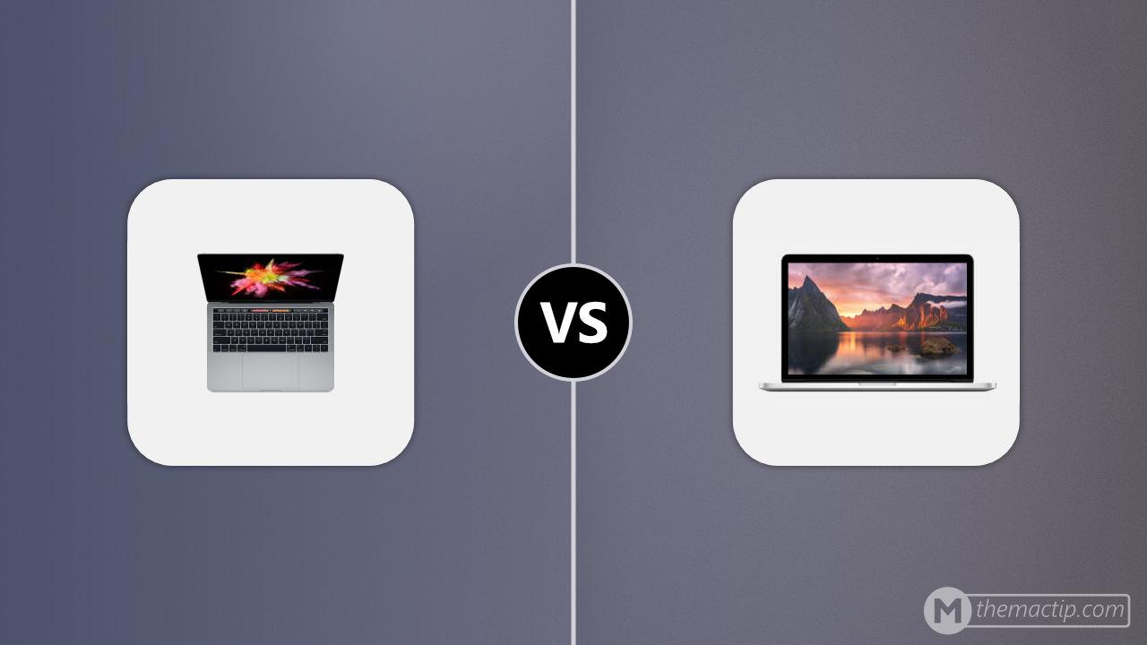 MacBook Pro 13” (2016, 4 Thunderbolt 3) vs. MacBook Pro 13” Retina (2015)