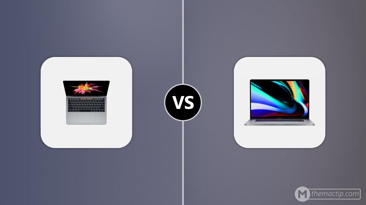 2016 MacBook Pro 13 (4TB3) vs. 2019 MacBook Pro 16”