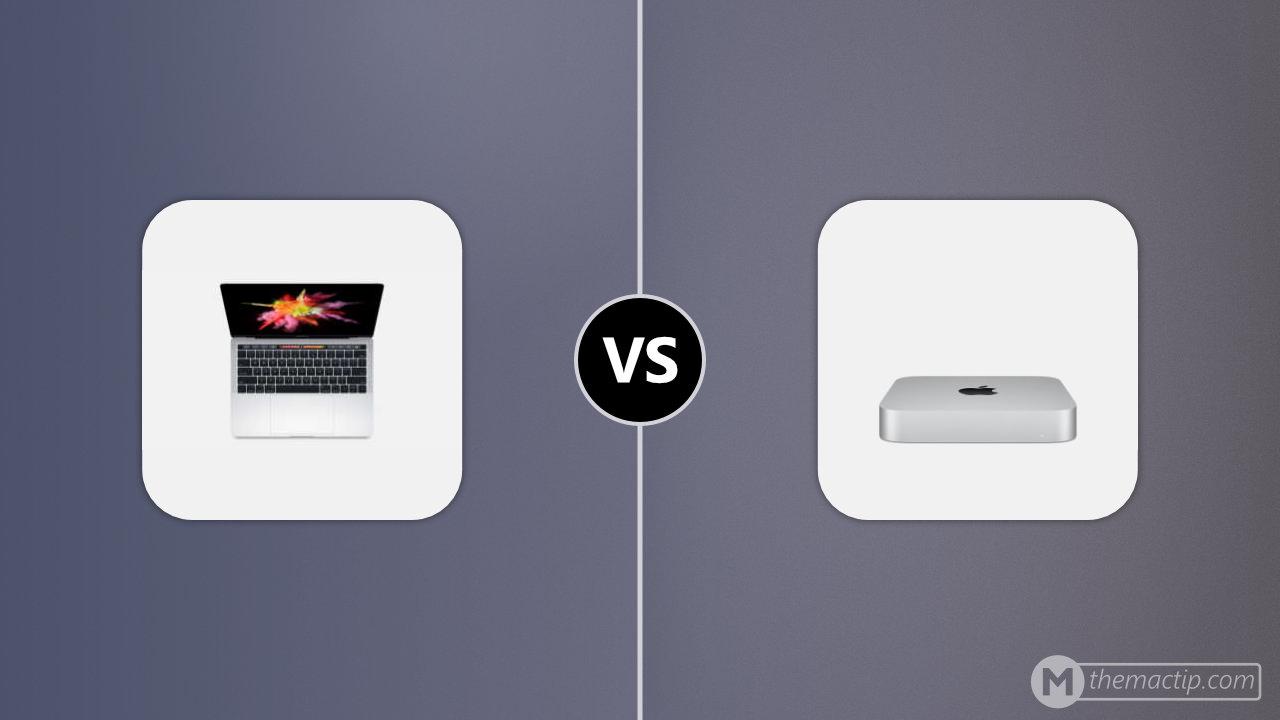 2017 MacBook Pro 13 (4TB3) vs. M1 Mac mini