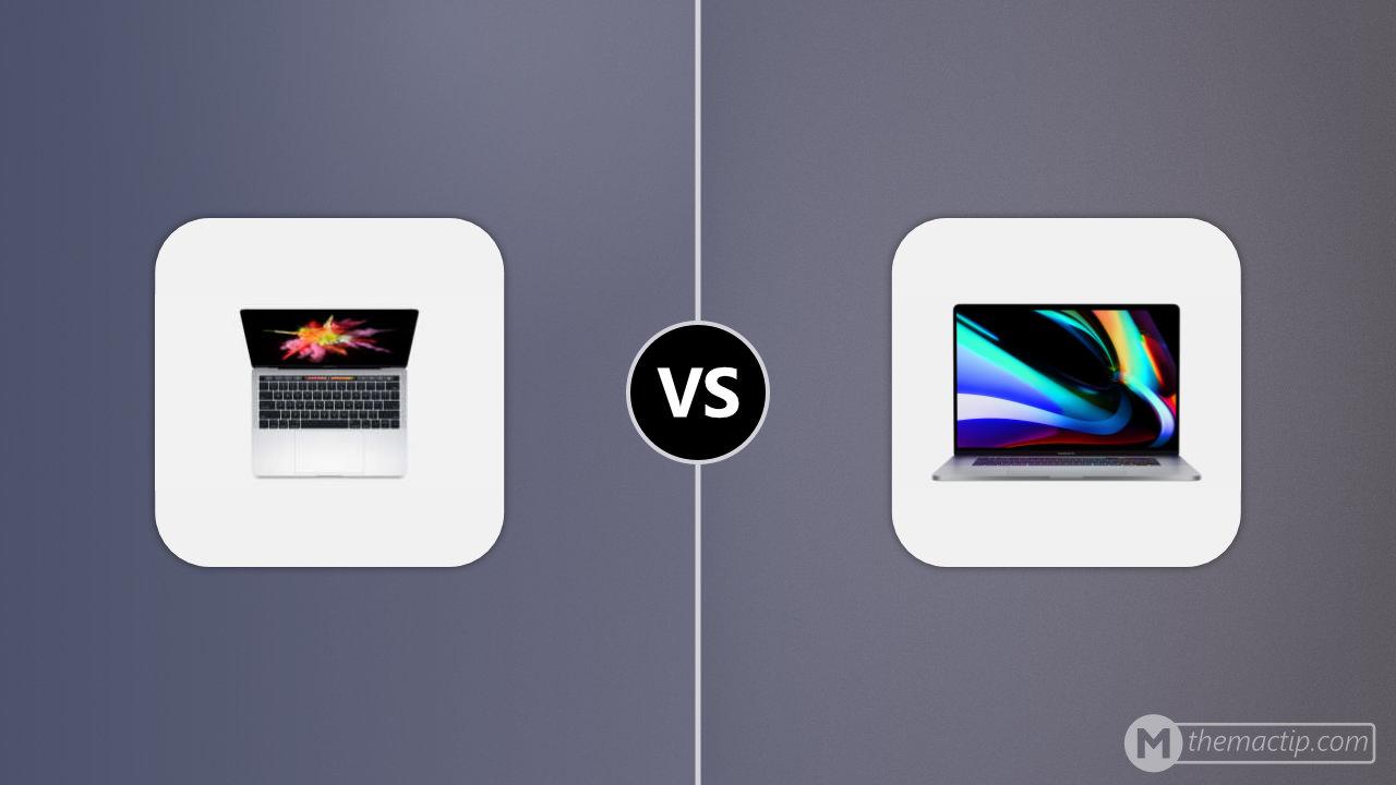 2017 MacBook Pro 13 (4TB3) vs. 2019 MacBook Pro 16”