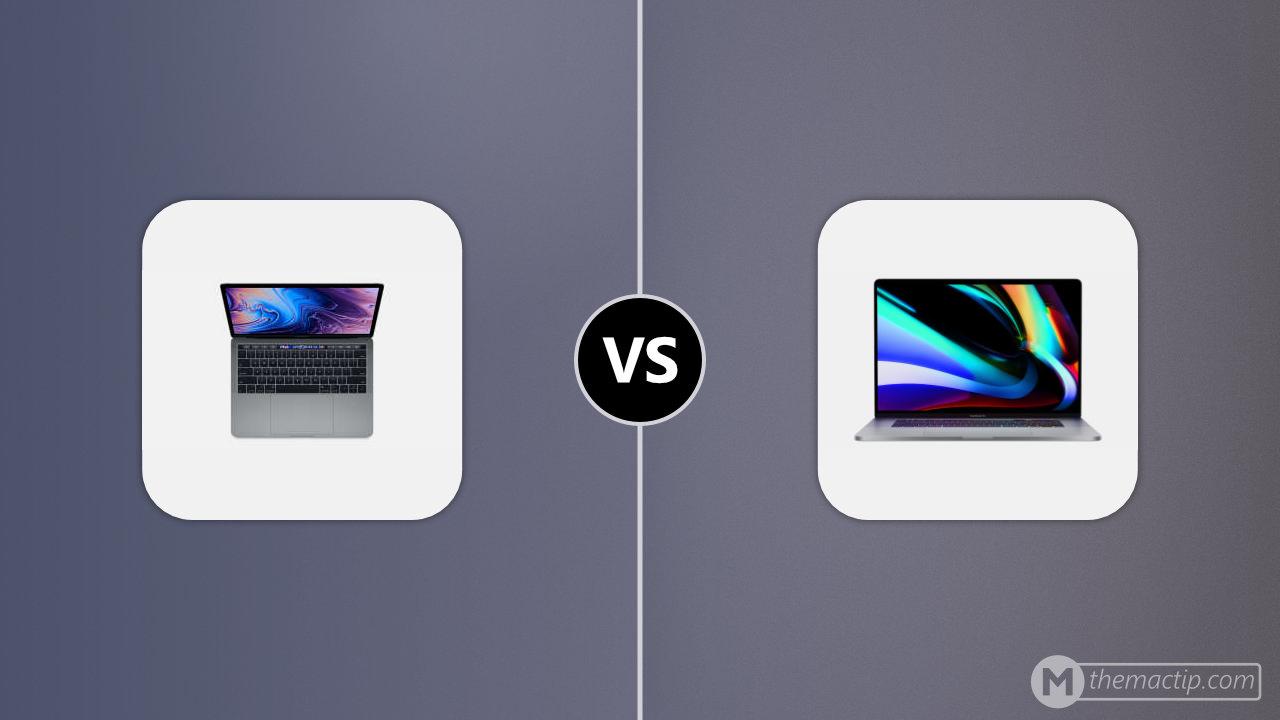 2018 MacBook Pro 13 (4TB3) vs. 2019 MacBook Pro 16”