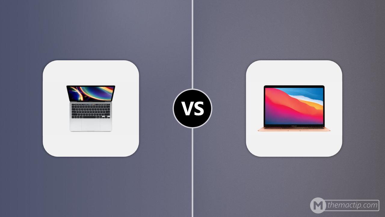 2020 MacBook Pro 13 (2TB3) vs. M1 MacBook Air