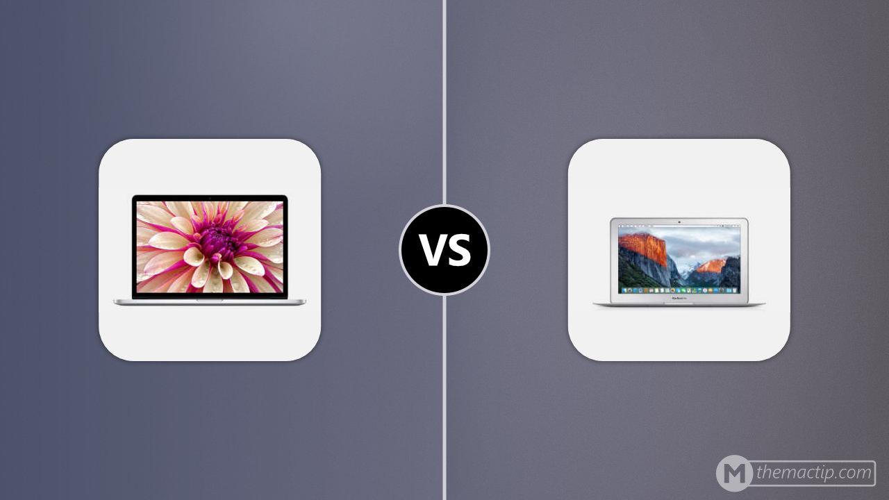 MacBook Pro 15” Retina (2015) vs. MacBook Air 11” 2015