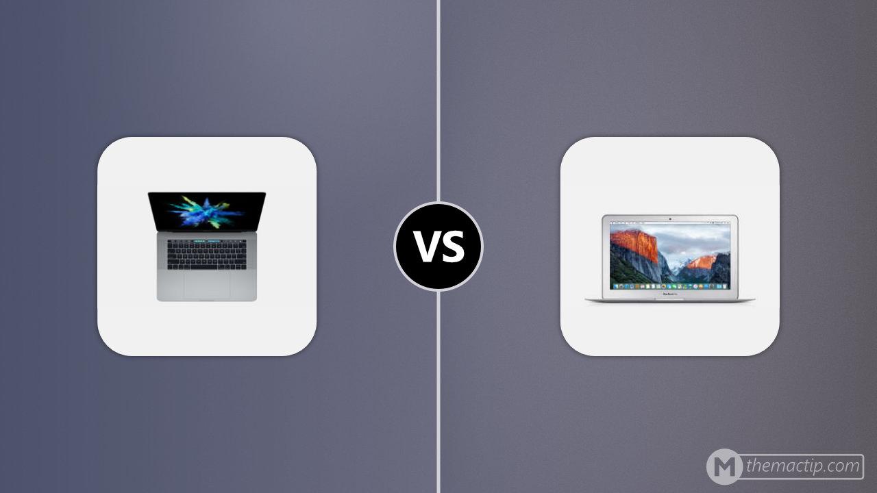 MacBook Pro 15” (2016) vs. MacBook Air 11” 2015