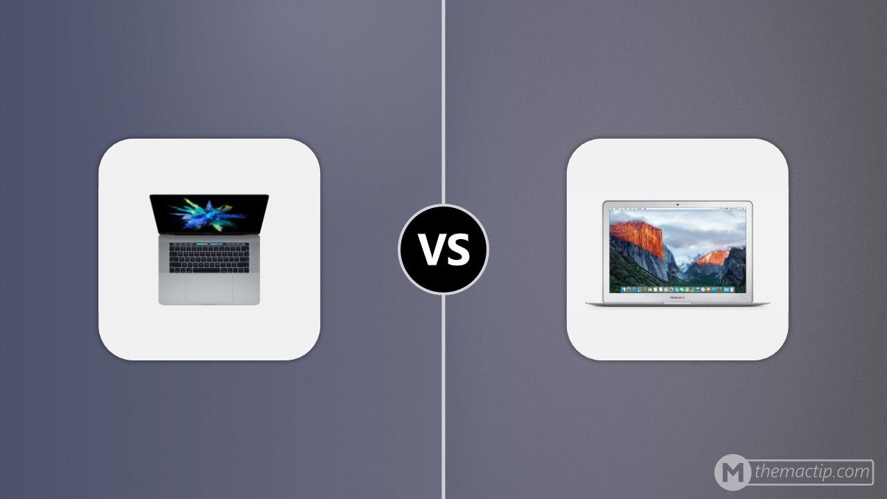 MacBook Pro 15” (2016) vs. MacBook Air 13” 2015