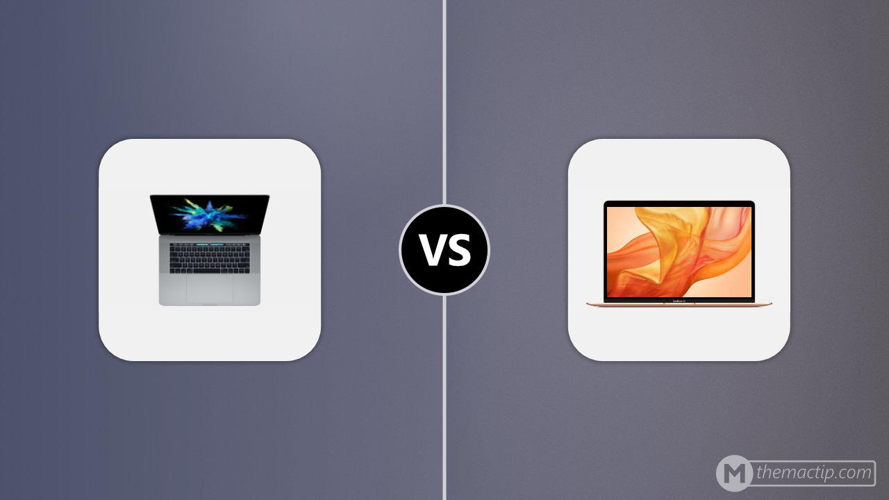 MacBook Pro 15” (2016) vs. MacBook Air 13” 2018