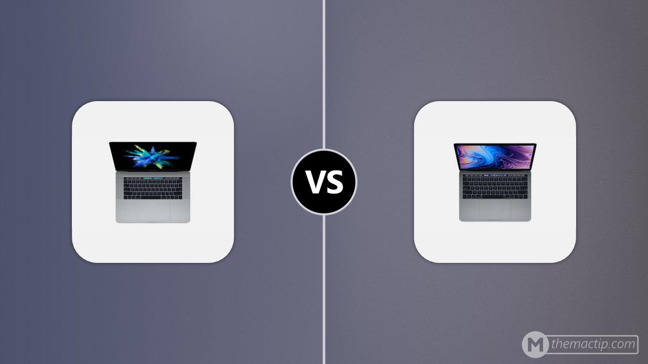 MacBook Pro 15” (2017) vs. MacBook Pro 13” (2018, 4 Thunderbolt 3)