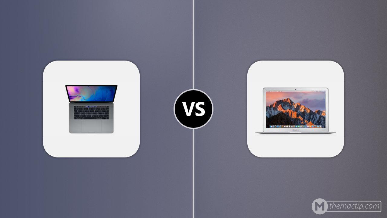 MacBook Pro 15” (2019) vs. MacBook Air 13” 2017