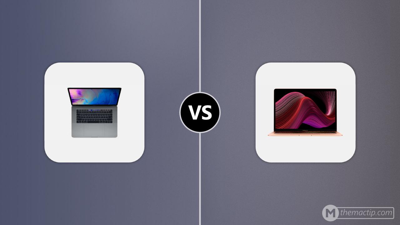 MacBook Pro 15” (2019) vs. Intel MacBook Air
