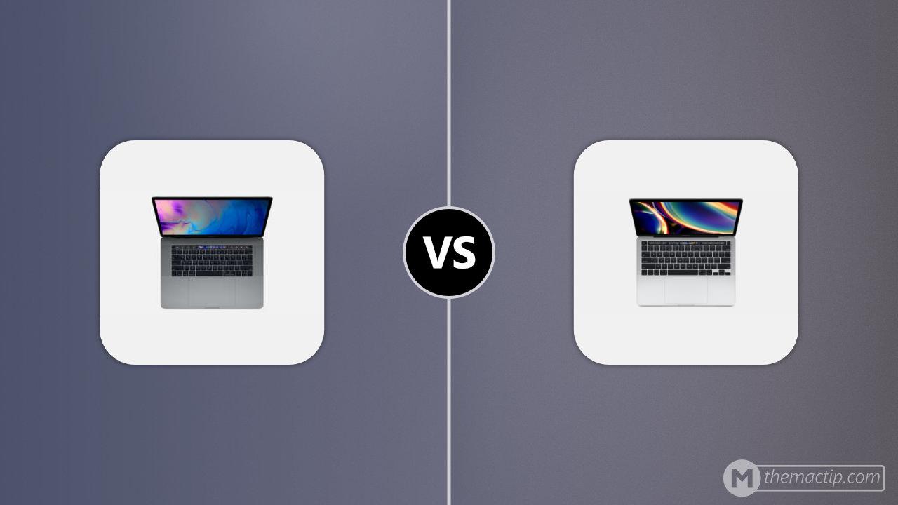 MacBook Pro 15” (2019) vs. 2020 MacBook Pro 13 (2TB3)