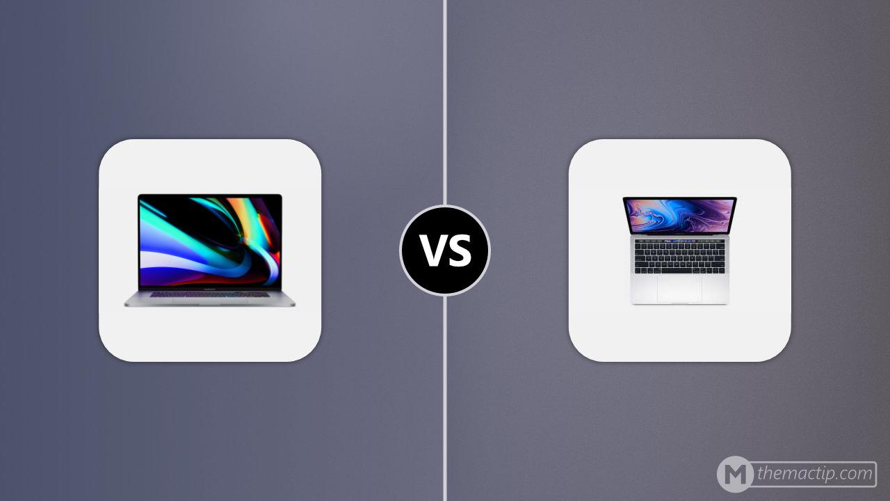 MacBook Pro 16” (2019) vs. MacBook Pro 13” (2019, 4 Thunderbolt 3)