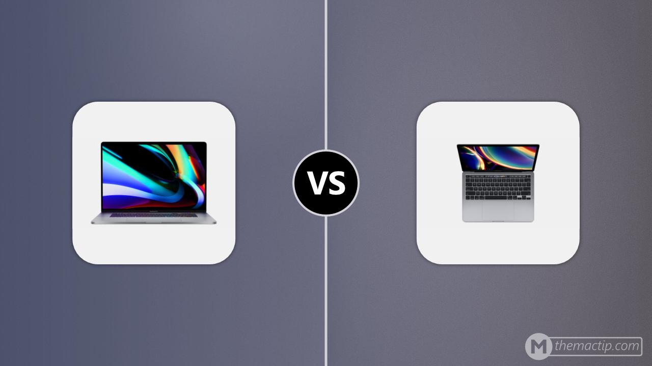 2019 MacBook Pro 16” vs. 2020 MacBook Pro 13 (4TB3)