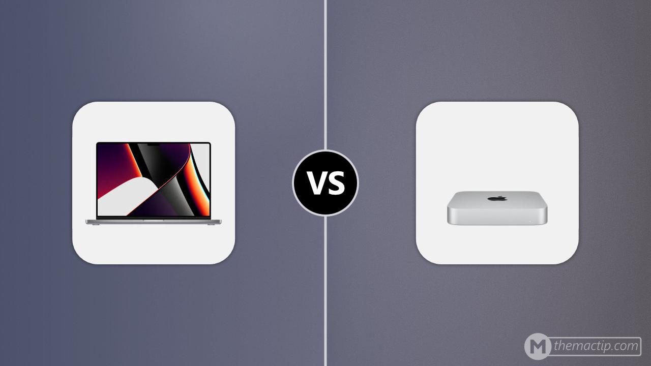 M1 MacBook Pro 16” vs. M1 Mac mini - Specs Comparison