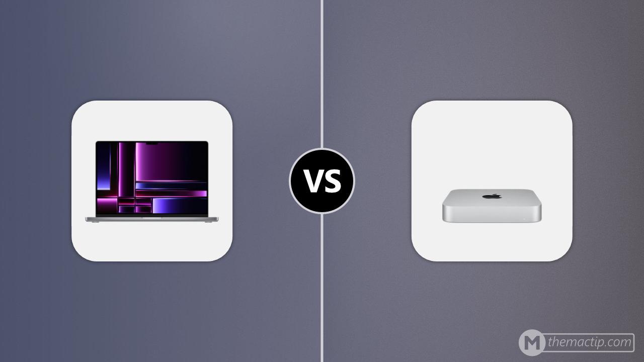 M2 MacBook Pro 16” vs. M2 Mac mini