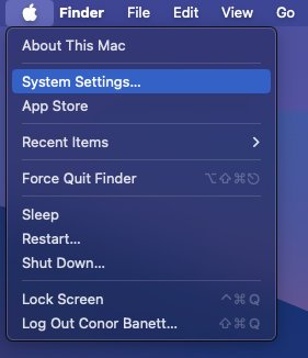Apple Menu - System Settings…